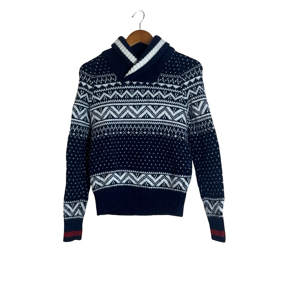 Gap navy lambswool fair isle sweater. Size‎ xs